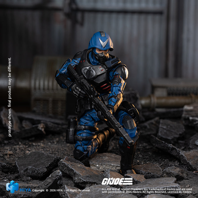 HIYA Exquisite Mini Series 1/18 Scale 4.1 Inch G.I.Joe Cobra Officer Action Figure