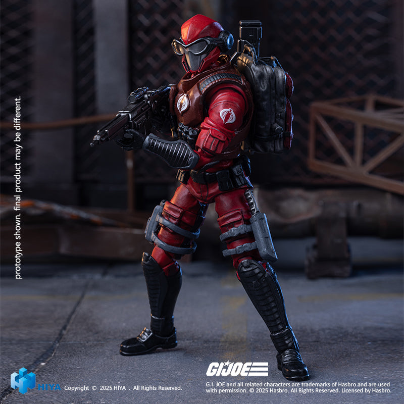 HIYA Exquisite Mini Series 1/18 Scale 4 Inch G.I.Joe Crimson Viper Action Figure