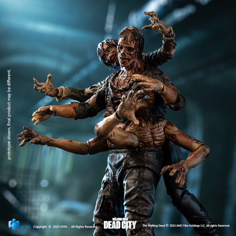 HIYA Exquisite Mini Series 1/18 Scale 4 Inch The Walking Dead  Dead City  Walker King Action Figure