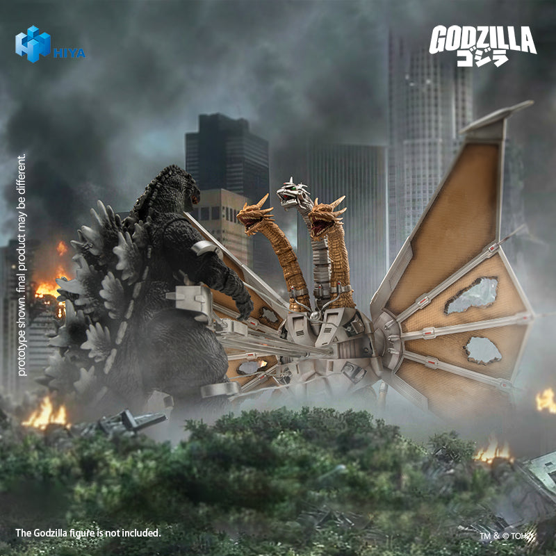 HIYA Exquisite Basic Series  None Scale 13 Inch Godzilla vs. King Ghidorah Battle Damaged Mecha King Ghidorah Battle Damaged Action Figure