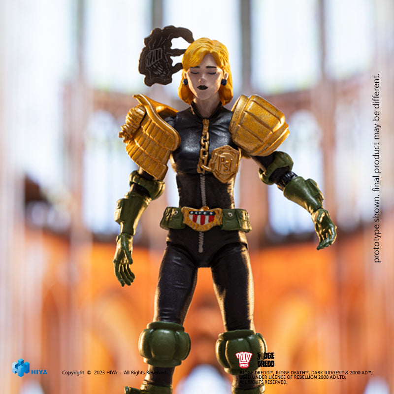 HIYA Exquisite Mini Series 1/18 Scale 4 Inch JUDGE DREDD Hall of Heroes Judge Anderson Action Figure