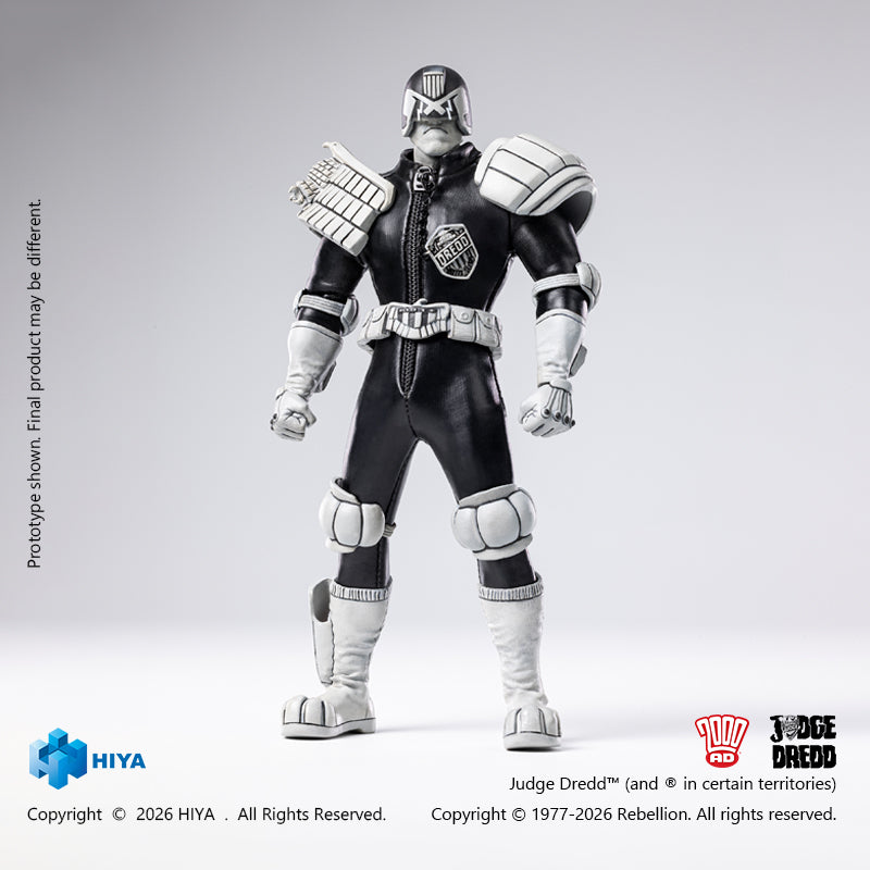 HIYA Exquisite Super Series 1/12 Scale 6 Inch JUDGE DREDD Judge Dredd Black&White Ver. Action Figure