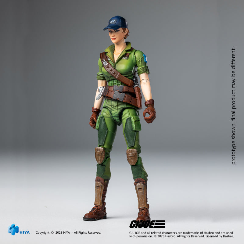 HIYA Exquisite Mini Series 1/18 Scale 4 Inch G.I.Joe Lady Jaye Action Figure