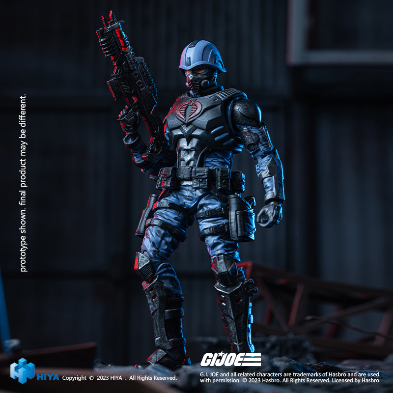 HIYA Exquisite Mini Series 1/18 Scale 4 Inch G.I.Joe Cobra Trooper Act