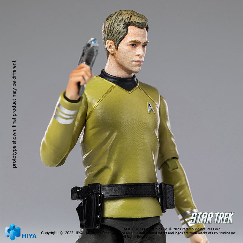 HIYA Exquisite Mini Series 1/18 Scale 4 Inch STAR TREK 2009 Kirk Action Figure