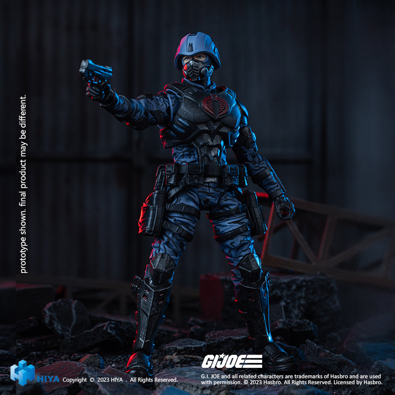 HIYA Exquisite Mini Series 1/18 Scale 4 Inch G.I.Joe Cobra Trooper Action Figure