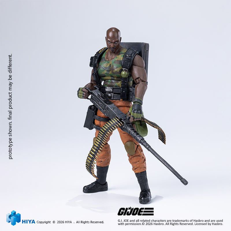 HIYA Exquisite Mini Series 1/18 Scale 4.3 Inch G.I.Joe RoadBlock Actio