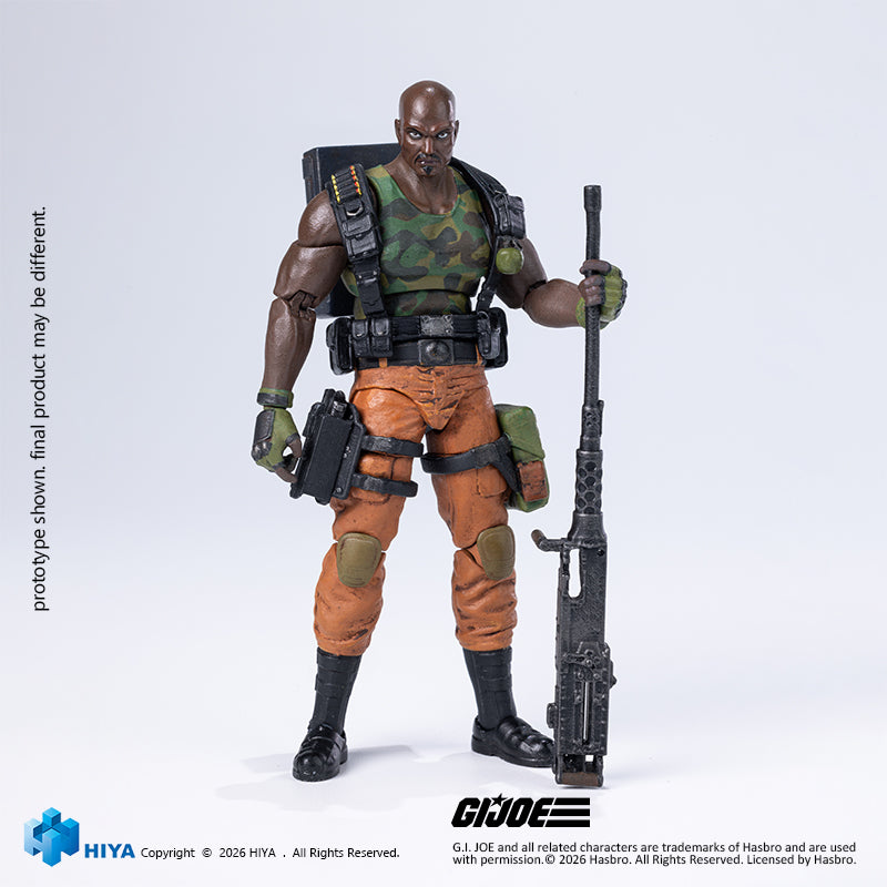 HIYA Exquisite Mini Series 1/18 Scale 4.3 Inch G.I.Joe RoadBlock Actio