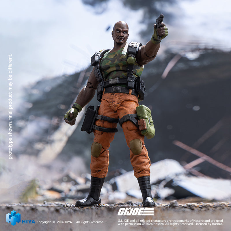 HIYA Exquisite Mini Series 1/18 Scale 4.3 Inch G.I.Joe RoadBlock Action Figure