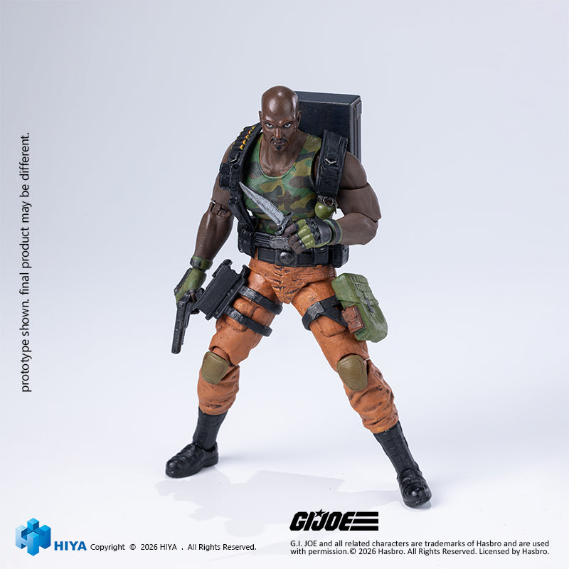 HIYA Exquisite Mini Series 1/18 Scale 4.3 Inch G.I.Joe RoadBlock Actio