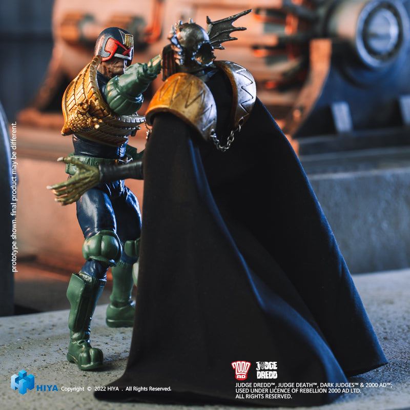 HIYA Exquisite Mini Series 1/18 Scale 4 Inch JUDGE DREDD Gaze Into The Fist of Dredd Action Figure