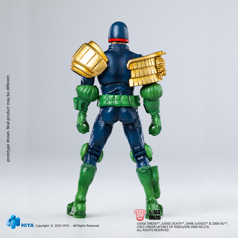 HIYA Exquisite Mini Series 1/18 Scale 4 Inch JUDGE DREDD Gaze Into The Fist of Dredd Action Figure