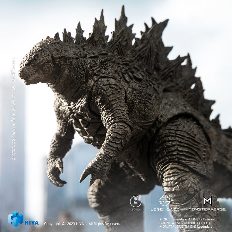 HIYA Exquisite Basic Series None Scale 7 Inch GODZILLA VS KONG Godzilla Action Figure  (Updated Version)
