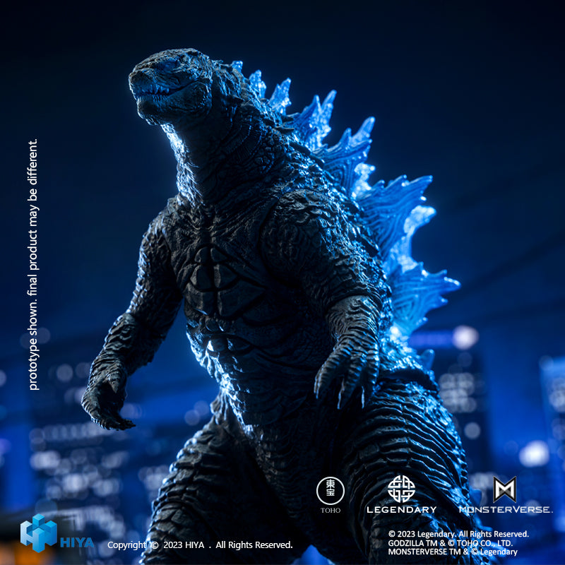 HIYA Exquisite Basic Series  None Scale 7 Inch Godzilla vs Kong Heat Ray Godzilla Translucent Ver. Action Figure