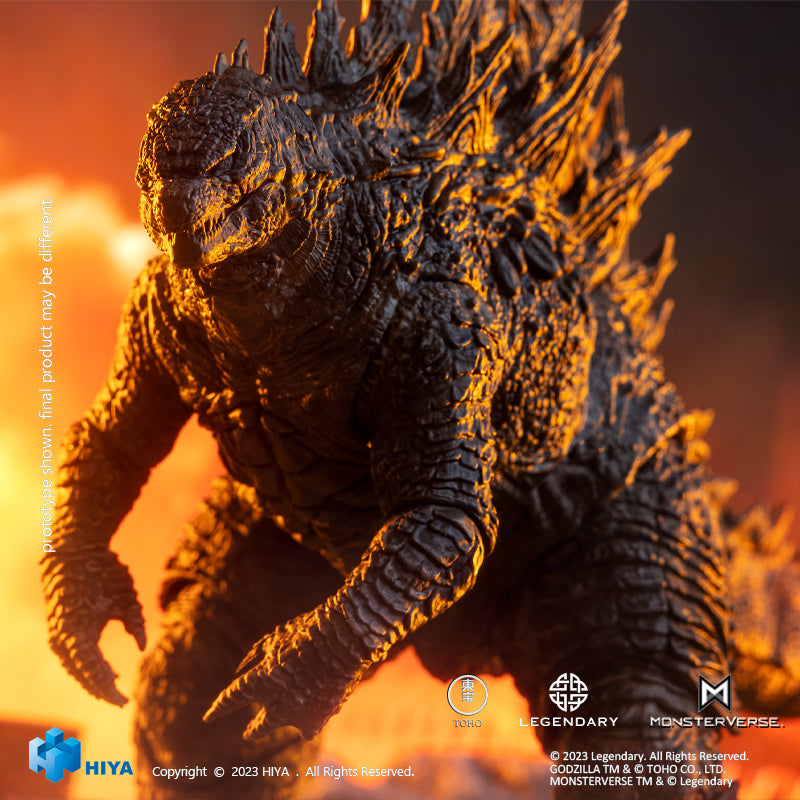 HIYA Exquisite Basic Series None Scale 7 Inch GODZILLA VS KONG Godzilla Action Figure  (Updated Version)