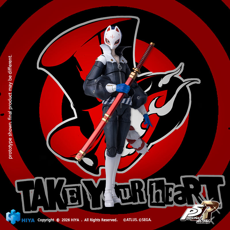 HIYA Exquisite Basic Series1/12 Scale 6.1 Inch Persona 5 Royal Fox Action Figure