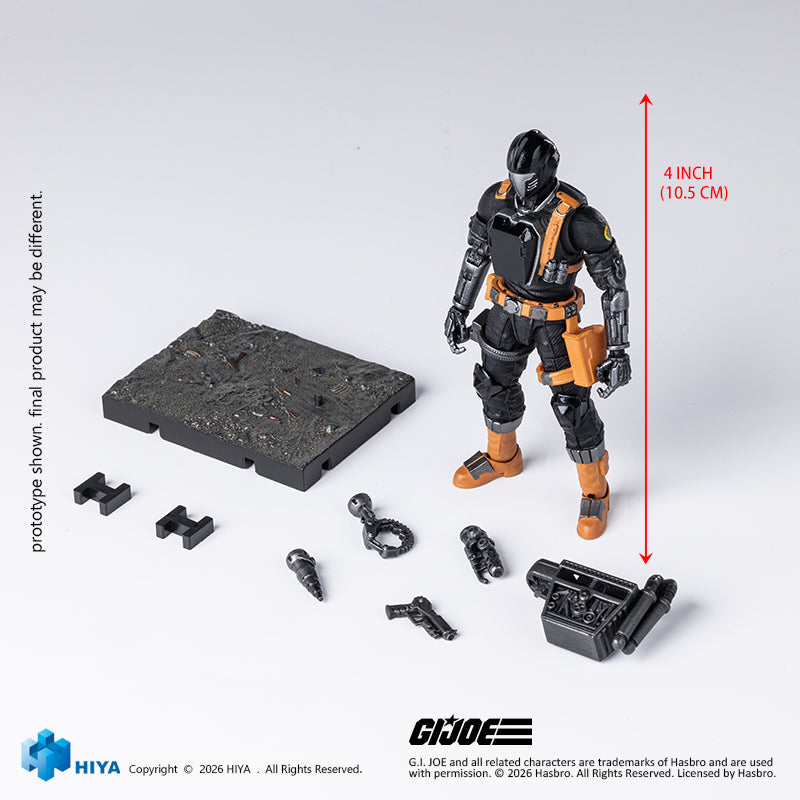 HIYA Exquisite Mini Series 1/18 Scale 4 Inch G.I.Joe B.A.T. Action Fig