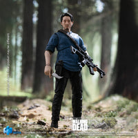 HIYA Exquisite Mini Series 1/18 Scale 4 Inch The Walking Dead Glenn Action Figure
