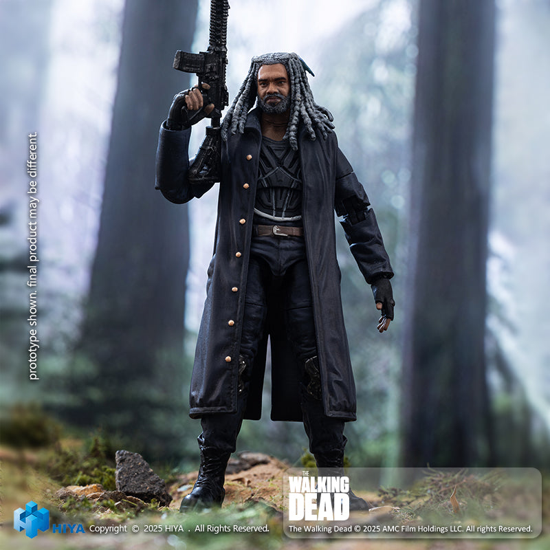 THE WALKING DEAD アクションフィギュアセット HIYA Exquisite Mini Series 1/18 Scale 4 Inch The Walking Dead Ezekiel