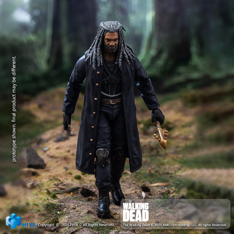 HIYA Exquisite Mini Series 1/18 Scale 4 Inch The Walking Dead Ezekiel