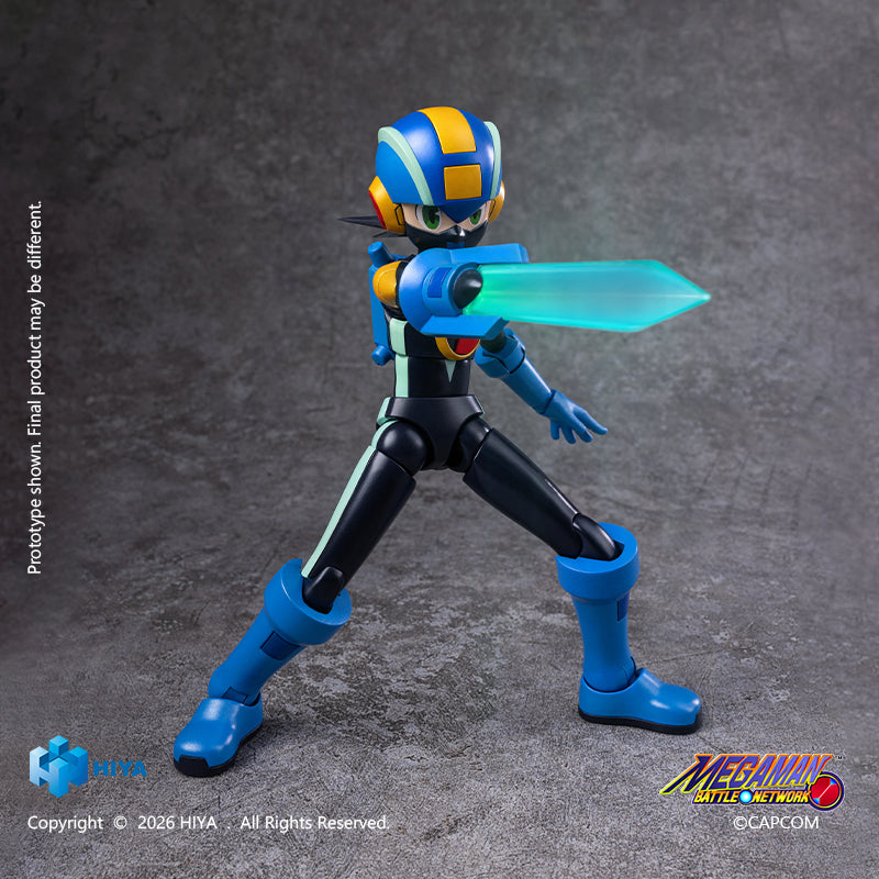 HIYA Exquisite Basic Series  None Scale 4.9 Inch Mega Man Battle Network Series MegaMan.EXE Action Figure