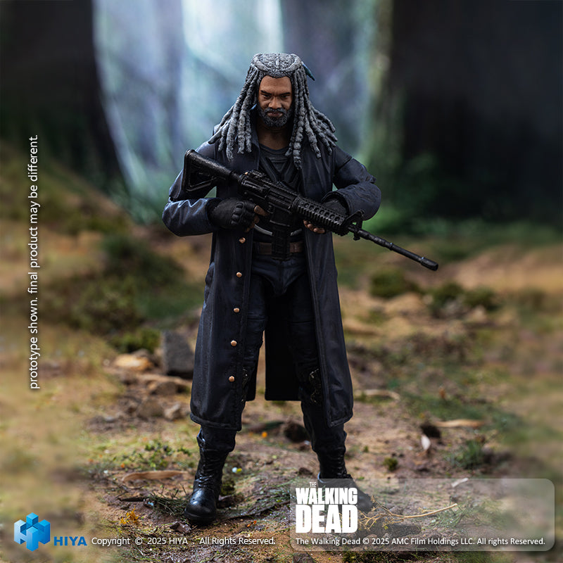HIYA Exquisite Mini Series 1/18 Scale 4 Inch The Walking Dead Ezekiel