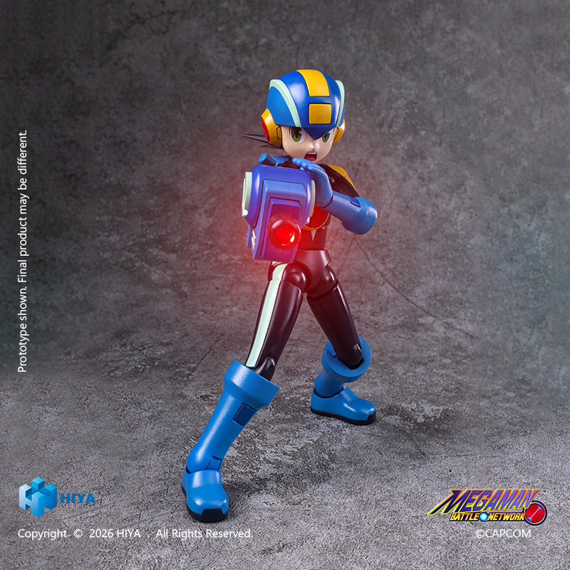 HIYA Exquisite Basic Series  None Scale 4.9 Inch Mega Man Battle Network Series MegaMan.EXE Action Figure