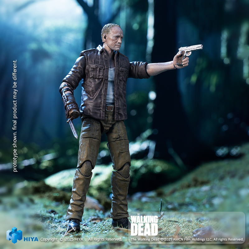 HIYA Exquisite Mini Series 1/18 Scale 4 Inch The Walking Dead Merle Action Figure