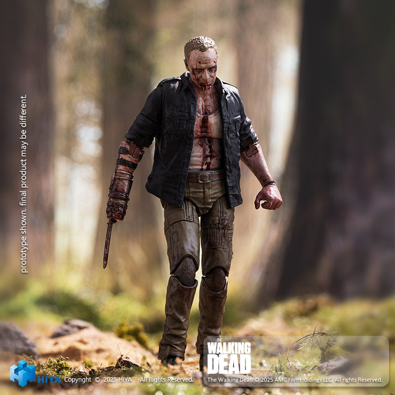 HIYA Exquisite Mini Series 1/18 Scale 4 Inch The Walking Dead Merle Walker Version Action Figure
