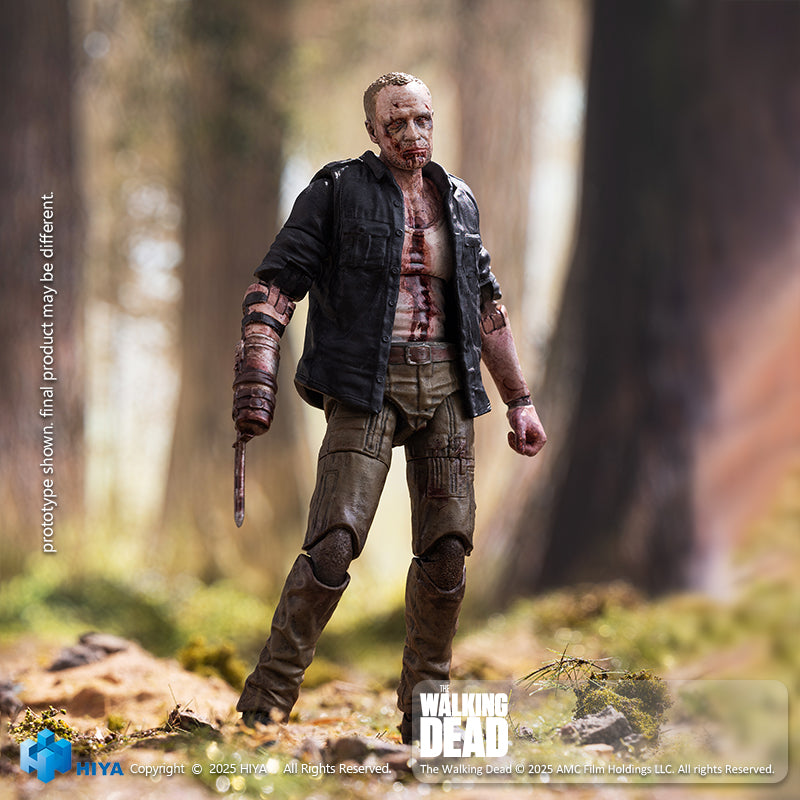HIYA Exquisite Mini Series 1/18 Scale 4 Inch The Walking Dead Merle Walker Version Action Figure