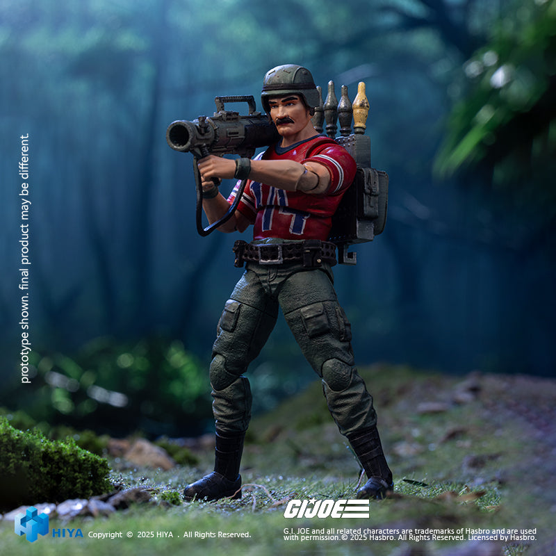 HIYA Exquisite Mini Series 1/18 Scale 4.3 Inch G.I.Joe BAZOOKA Action Figure