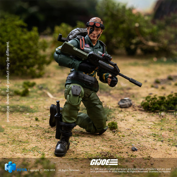 HIYA Exquisite Mini Series 1/18 Scale 4 Inch G.I.Joe Dusty Tiger Force Version Action Figure