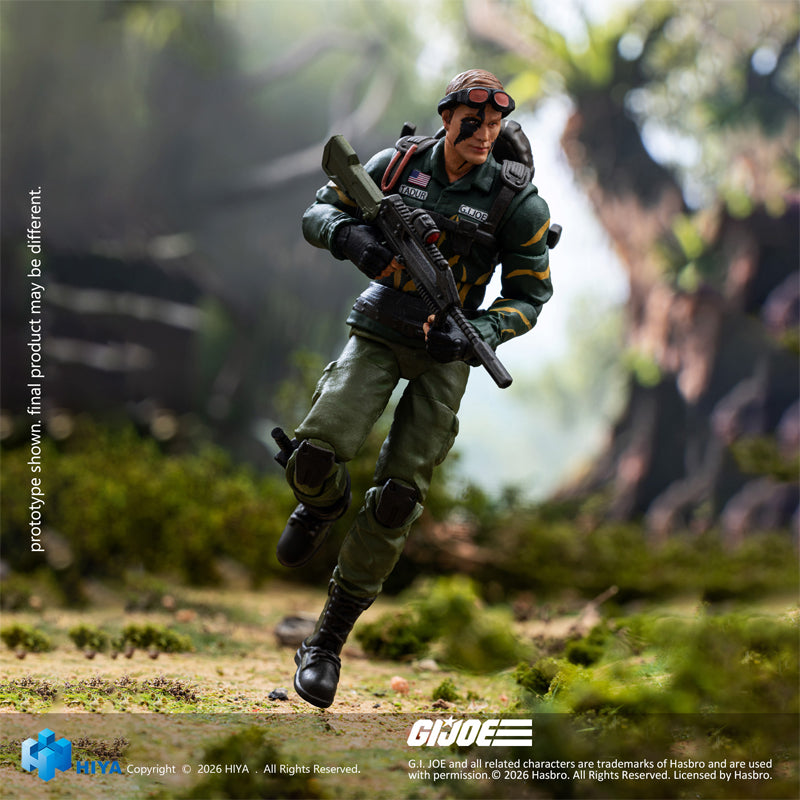 HIYA Exquisite Mini Series 1/18 Scale 4 Inch G.I.Joe Dusty Tiger Force Version Action Figure