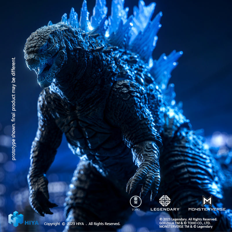 HIYA Exquisite Basic Series  None Scale 7 Inch Godzilla vs Kong Heat Ray Godzilla Translucent Ver. Action Figure