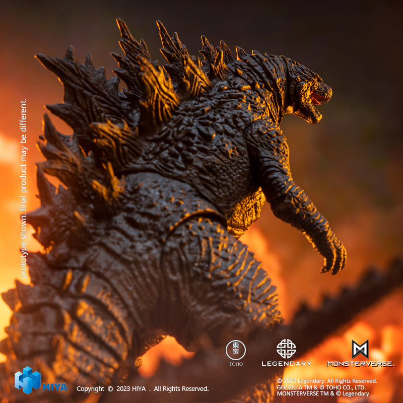 HIYA Exquisite Basic Series None Scale 7 Inch GODZILLA VS KONG Godzilla Action Figure  (Updated Version)
