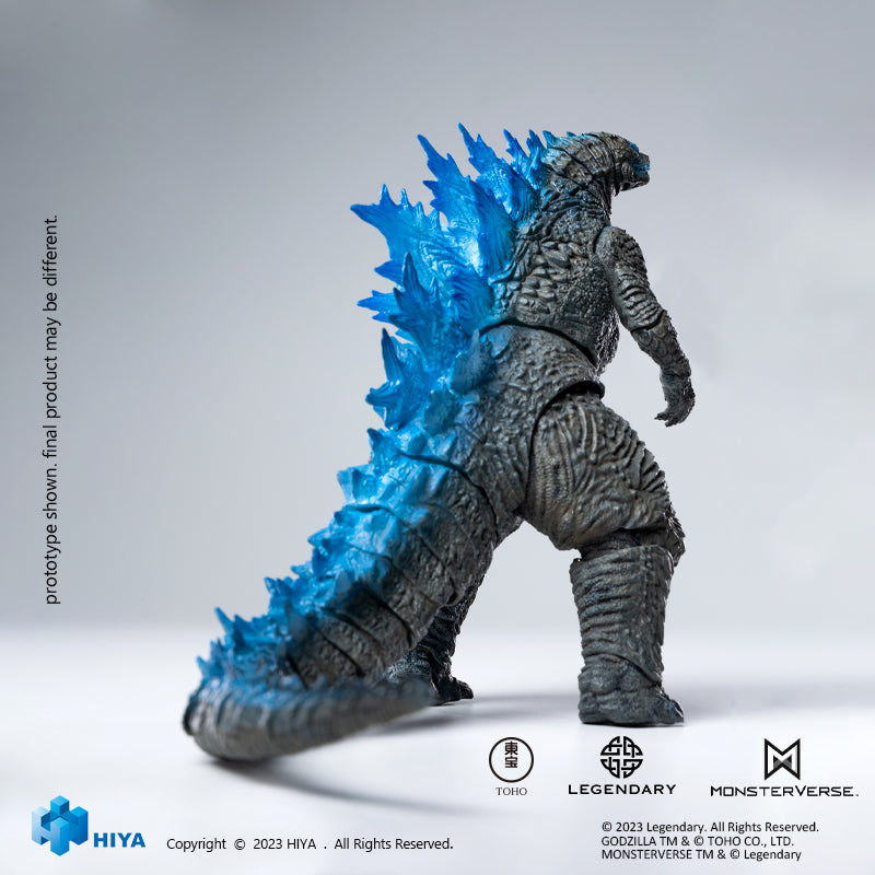 HIYA Exquisite Basic Series  None Scale 7 Inch Godzilla vs Kong Heat Ray Godzilla Translucent Ver. Action Figure