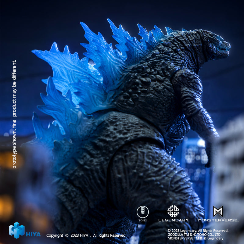 HIYA Exquisite Basic Series  None Scale 7 Inch Godzilla vs Kong Heat Ray Godzilla Translucent Ver. Action Figure