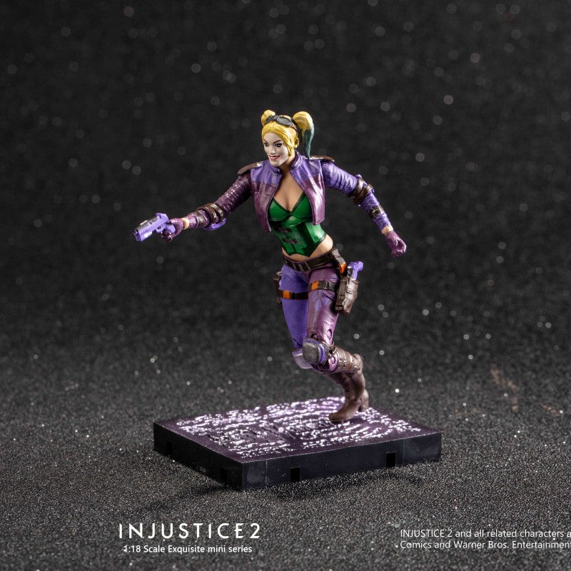 HIYA Exquisite Mini Series 1/18 Scale 4 Inch INJUSTICE 2 Harley Quinn Think Geek Exclusive Action Figure