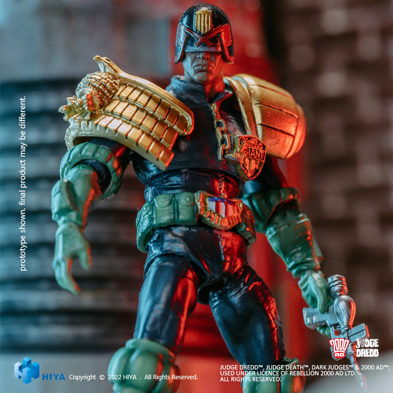 HIYA Exquisite Mini Series 1/18 Scale 4 Inch JUDGE DREDD Judge Giant Action Figure