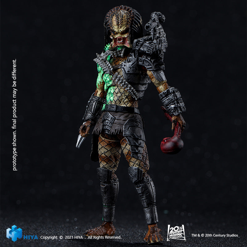 HIYA Exquisite Mini Series 1/18 Scale 5 Inch PREDATOR Battle Damage Jungle Predator Action Figure