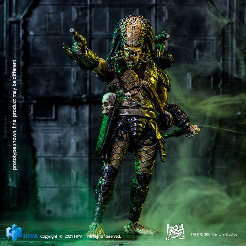 HIYA Exquisite Mini Series 1/18 Scale 5 Inch PREDATOR 2 Elder Predator Action Figure