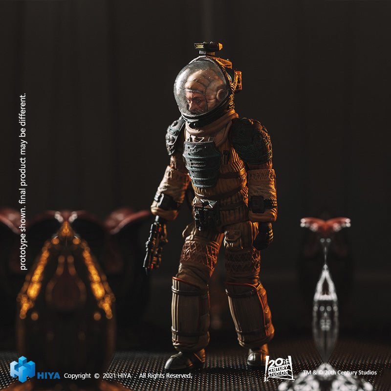 HIYA Exquisite Mini Series 1/18 Scale 4 Inch ALIEN Kane In Spacesuit  Action Figure