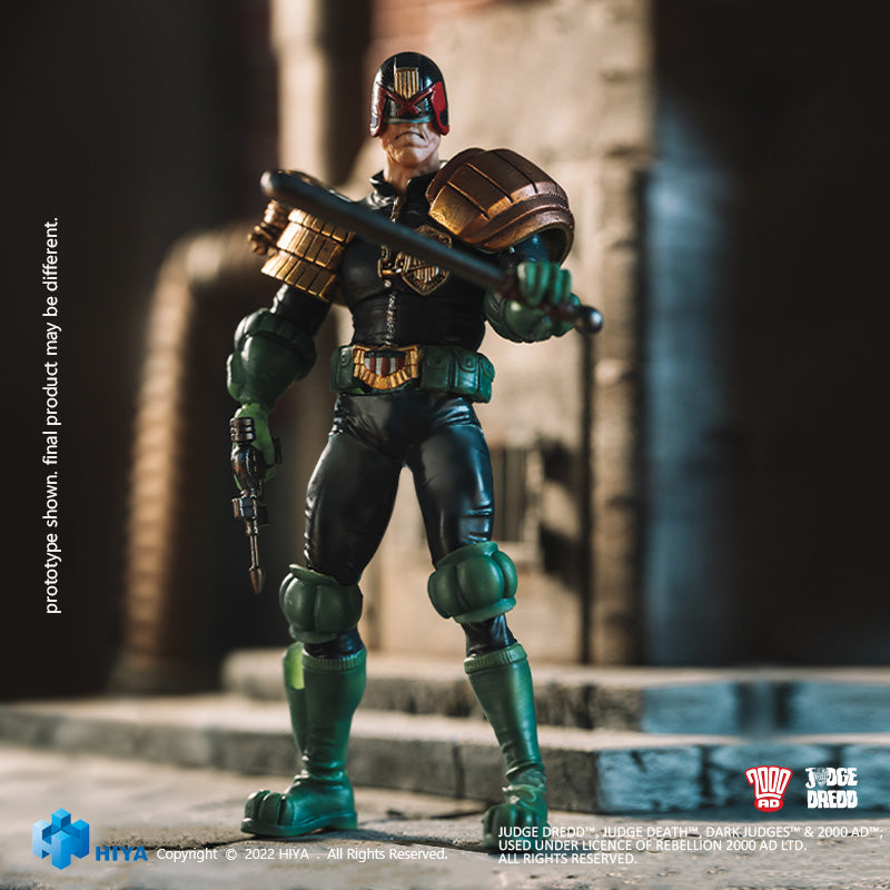 HIYA Exquisite Mini Series 1/18 Scale 4 Inch JUDGE DREDD Judge Dredd  Action Figure