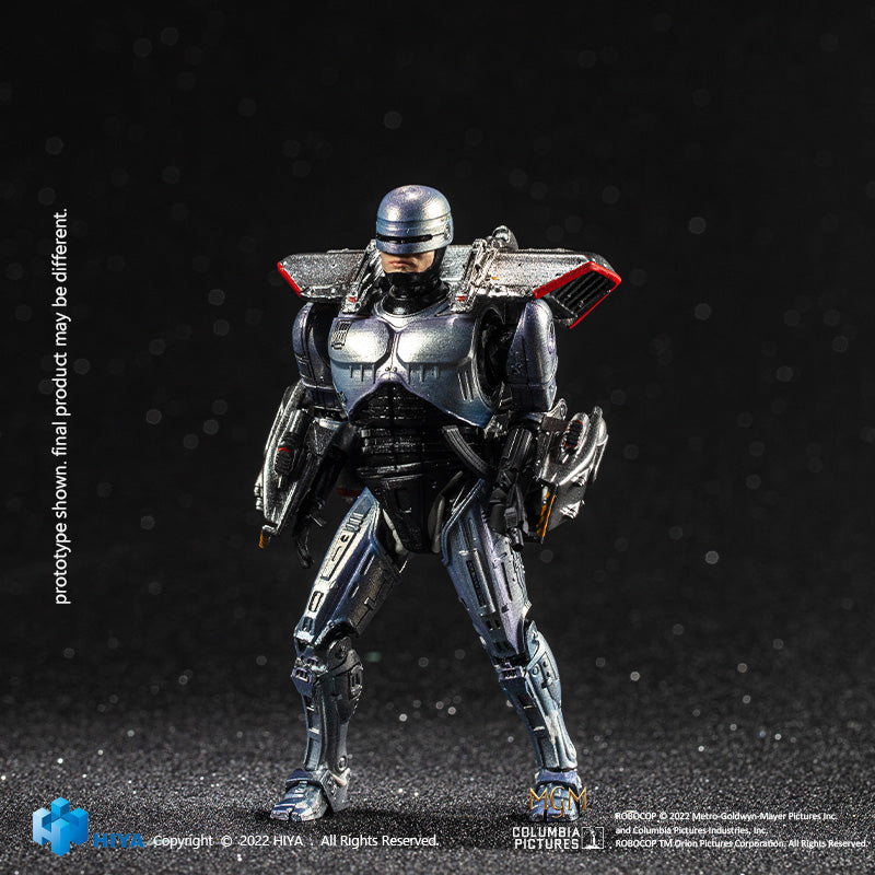 Hiya Toys Robocop 3: Battle Damaged Robocop 1:18 Scale Action Figure,  Multicolor