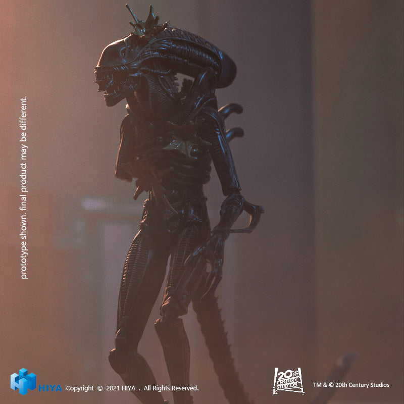 HIYA Exquisite Mini Series 1/18 Scale 5 Inch ALIENS Battle Damage Alien Warrior Action Figure