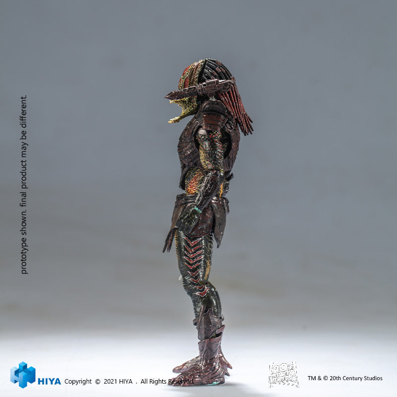 HIYA Exquisite Mini Series 1/18 Scale 5 Inch PREDATOR 2 Unmasked Berserker Predator Action Figure