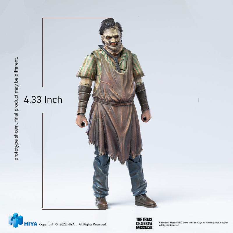 HIYA Exquisite Mini Series 1/18 Scale 4 Inch Texas Chainsaw Massacre Leatherface 2003 Killing Mask Action Figure