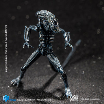HIYA Exquisite Mini Series 1/18 Scale 5 Inch ALIENS Alien Warrior Blue Action Figure