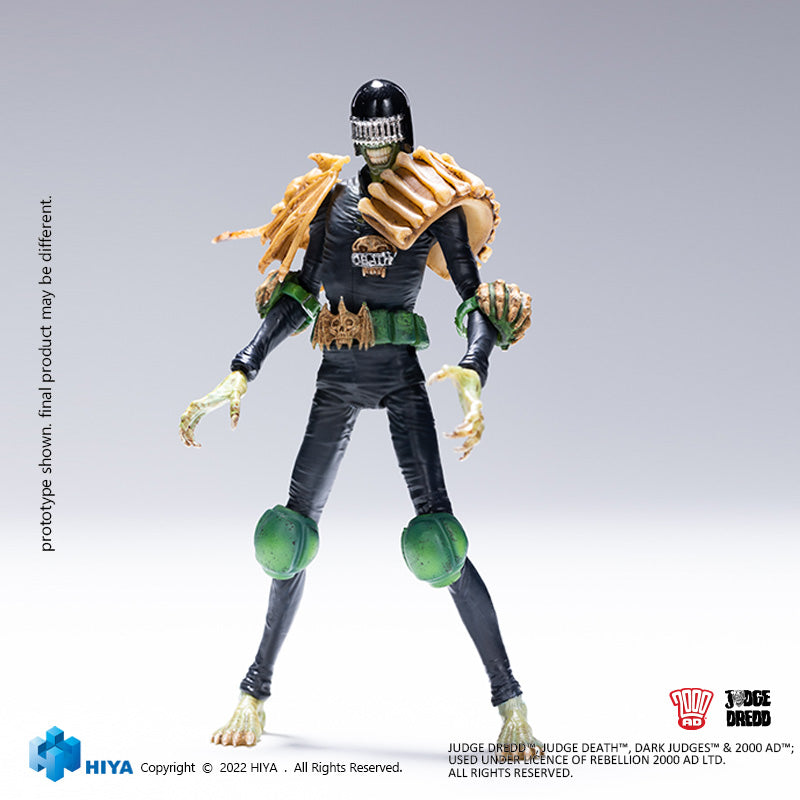 HIYA Exquisite Mini Series 1/18 Scale 4 Inch JUDGE DREDD Judge Death  Action Figure