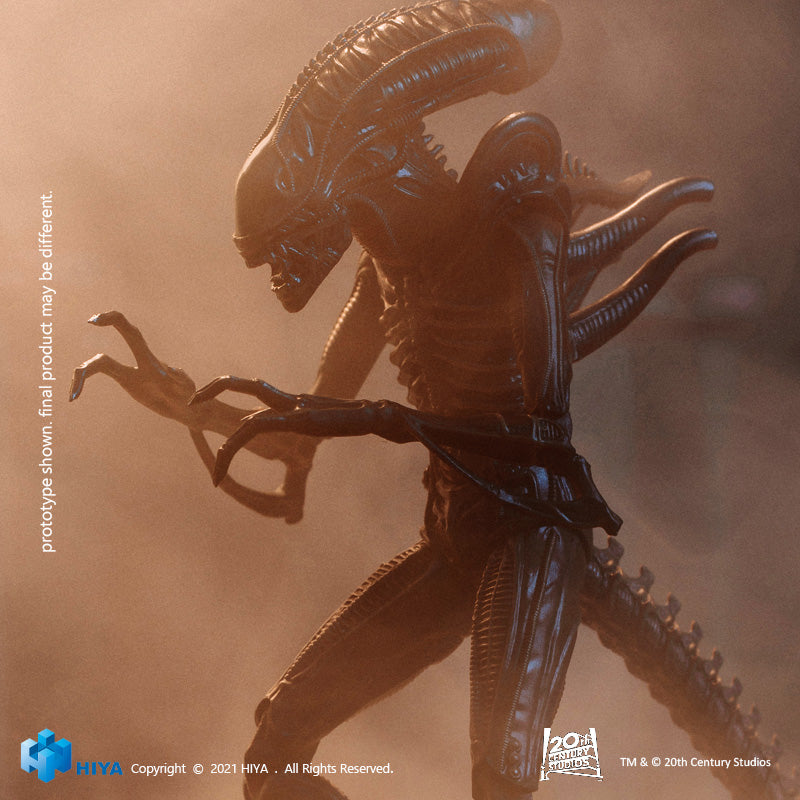 HIYA Exquisite Mini Series 1/18 Scale 5 Inch ALIENS Alien Warrior Brown Action Figure